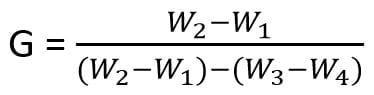 equation of specific gravity